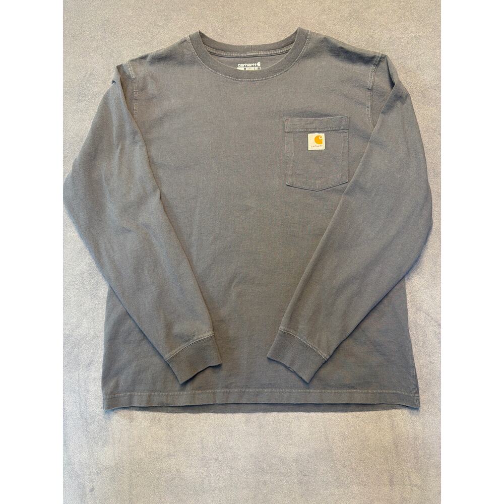 Carhartt 1889 Large Graphic Long Sleeve T-shirt  Fall 2022 Size L Gray - Picture 3 of 8